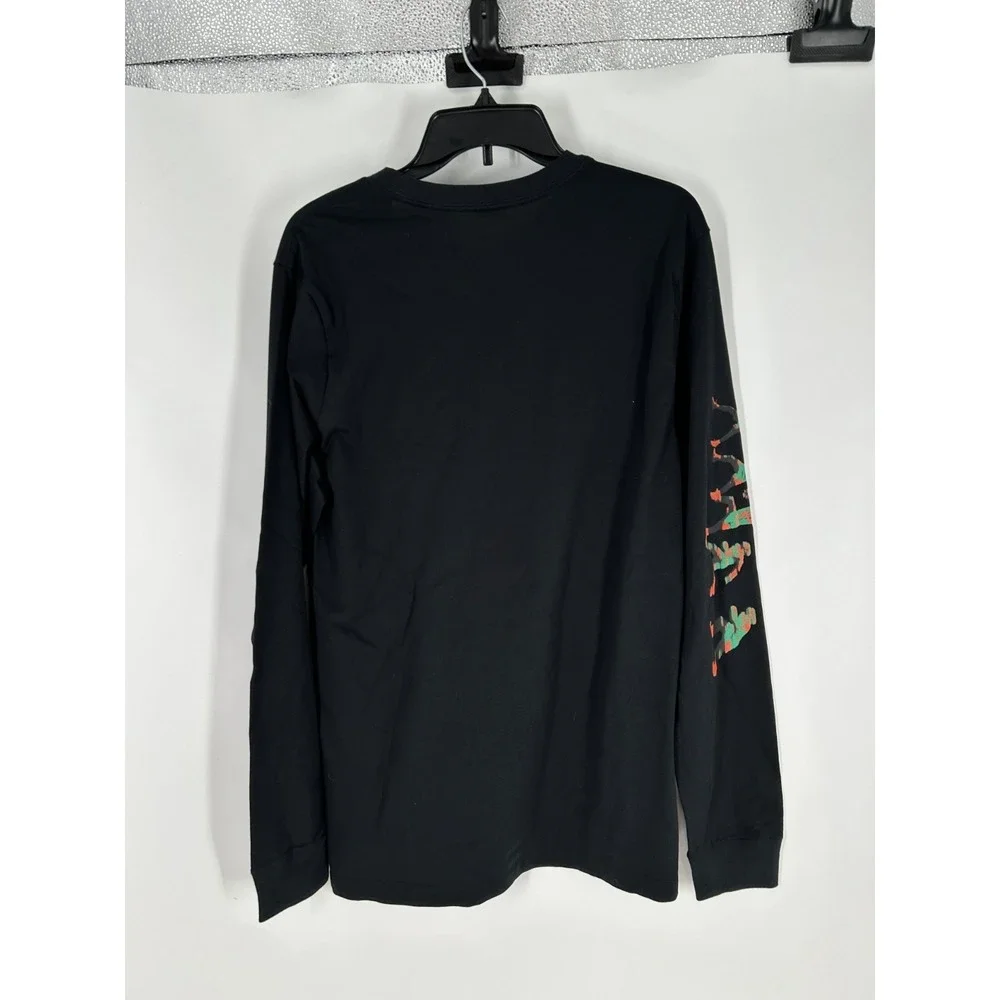 Air Jordan T Shirt Mens Large Black Long Sleeve‎ Jumpman Logo Cotton Graphic